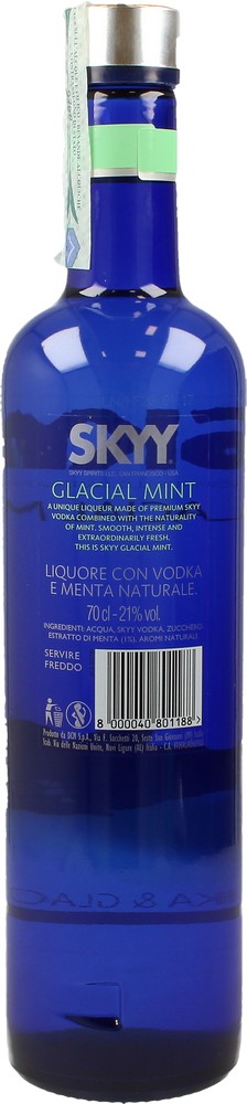 Skyy Vodka Skyy Glacial Mint 70 Cl