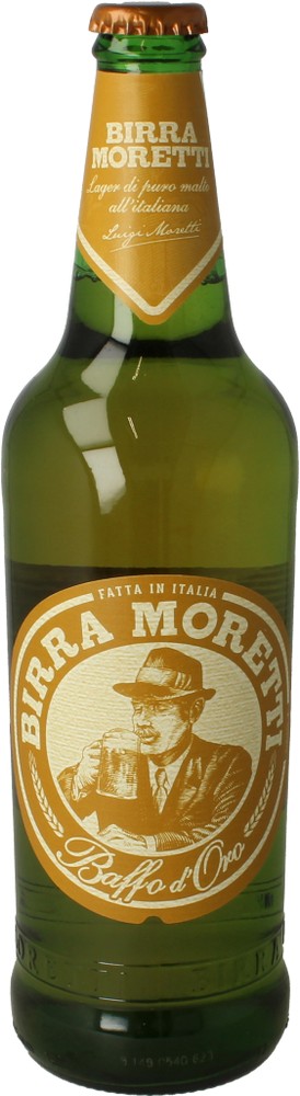 Birra Moretti Baffo d'Oro Vetro 66 Cl