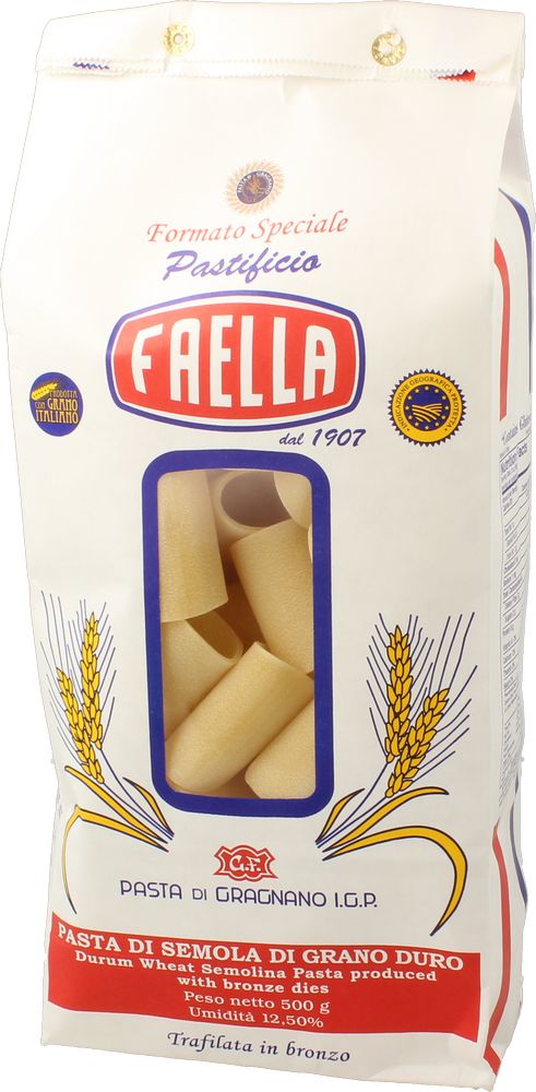 Pastificio Faella Pasta di Semola Paccheri Pastificio Faella 500 g