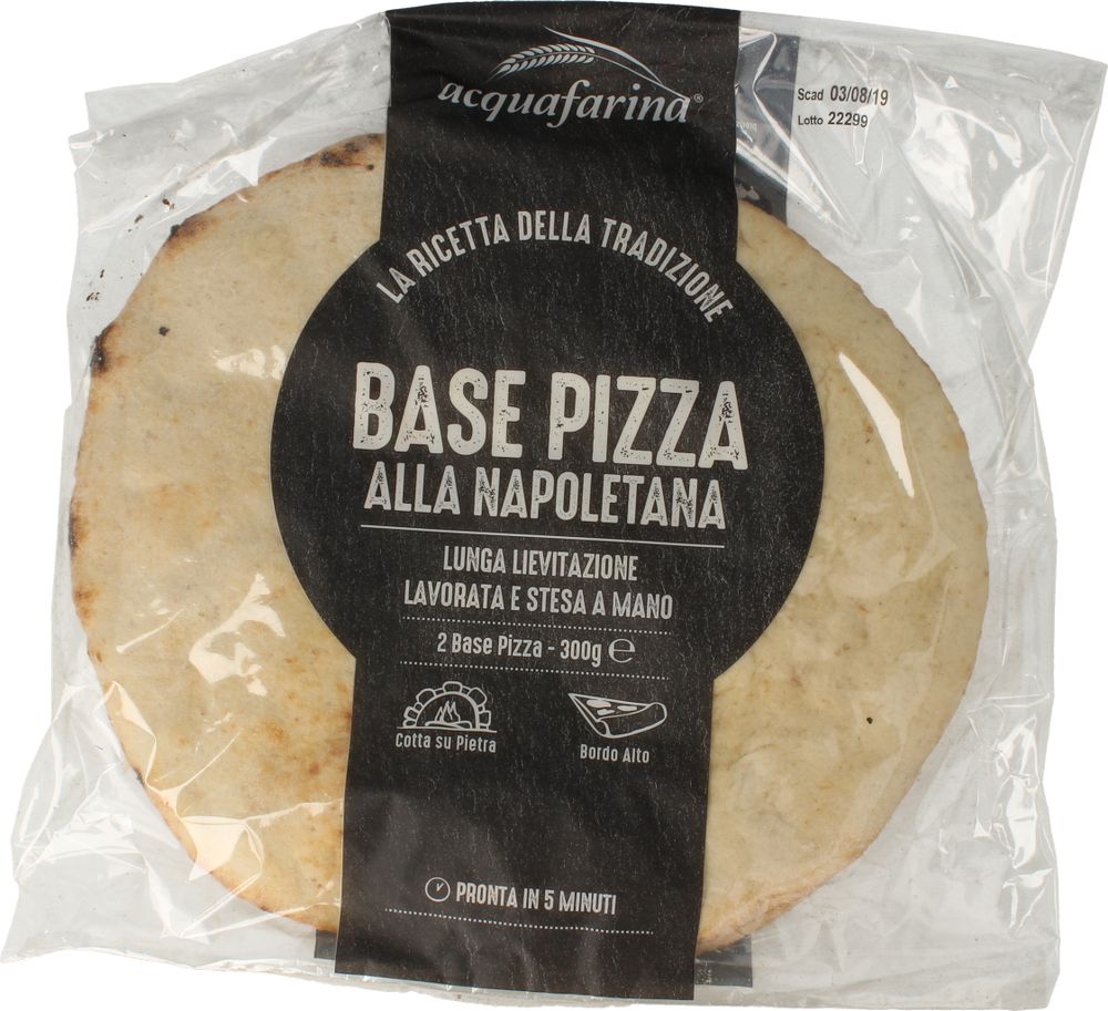 Acquafarina Base Pizza alla Napoletana 2 x 150 g
