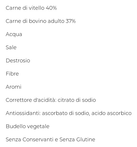 Carrefour Salsiccette di Vitello