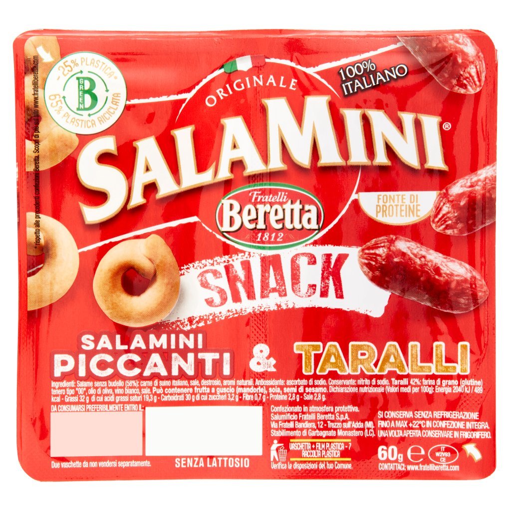Fratelli Beretta Salamini Snack Salamini Piccanti & Taralli