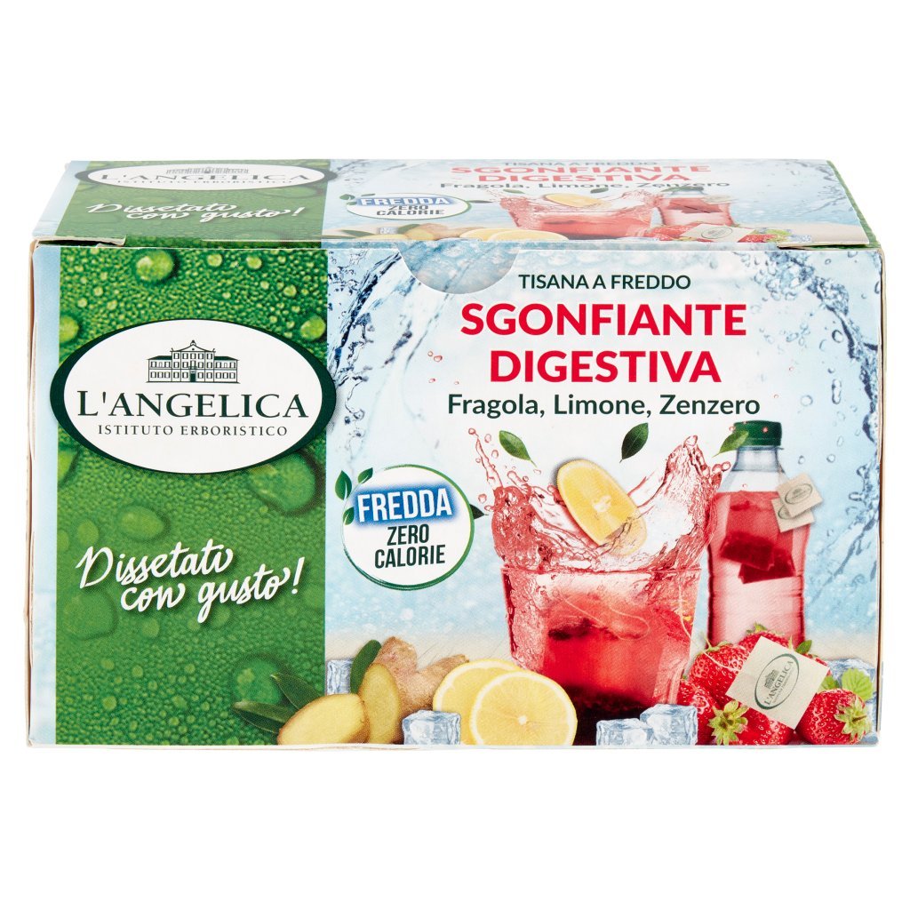 L'Angelica Tisana A Freddo Sgonfiante Digestiva - 10 Confezioni Da 18  Filtri, color Verde, 15 Unità - Confezione da 10