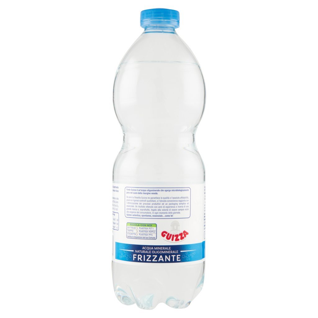 Guizza Fonte  Acqua Minerale Naturale Oligominerale Frizzante 0,5l