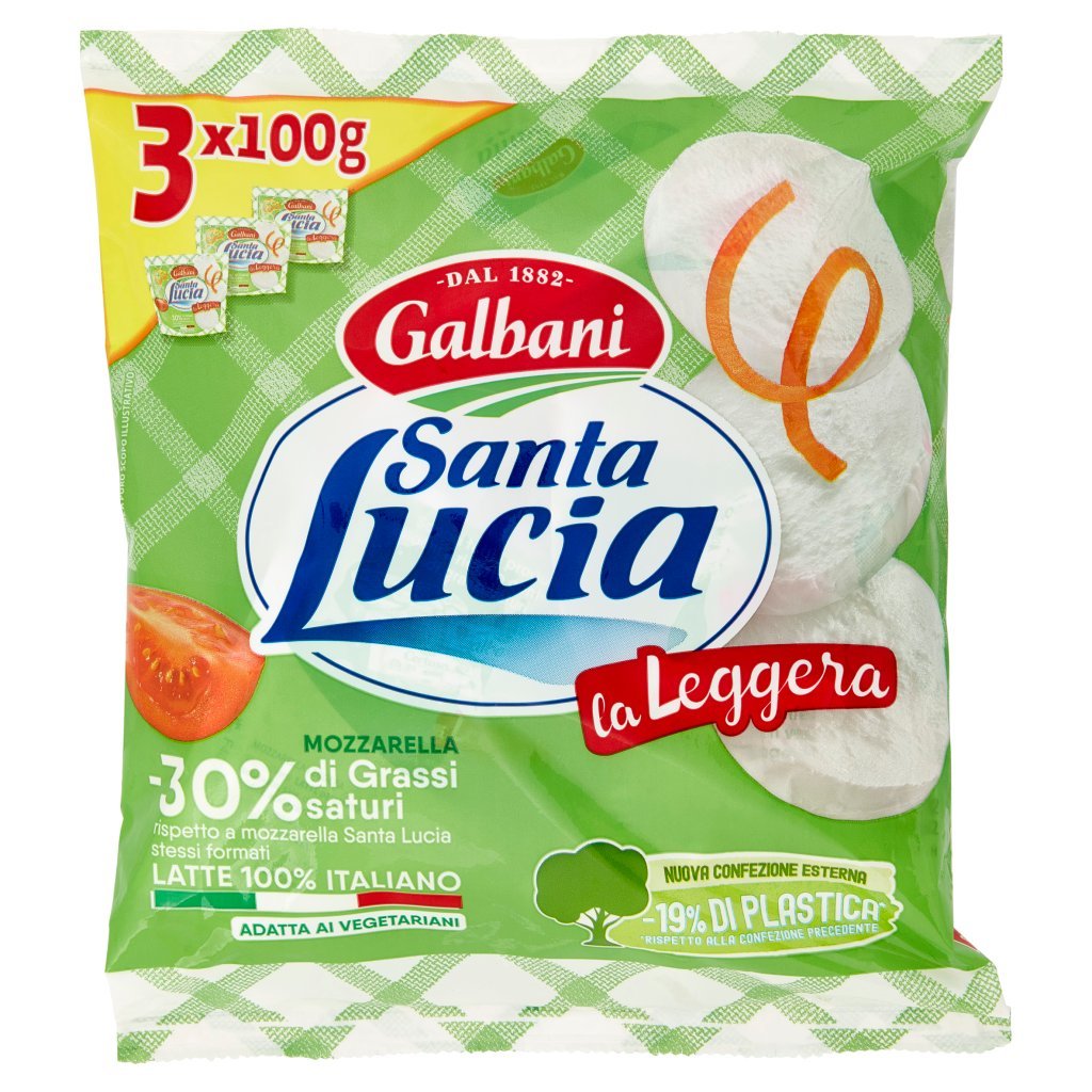 Galbani Santa Lucia Mozzarella la Leggera 3 x 100 g