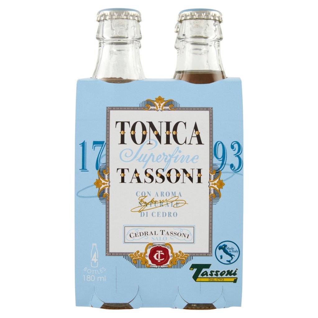 Tassoni Tonica Superfine con Aroma Naturale di Cedro 4 x 180 Ml