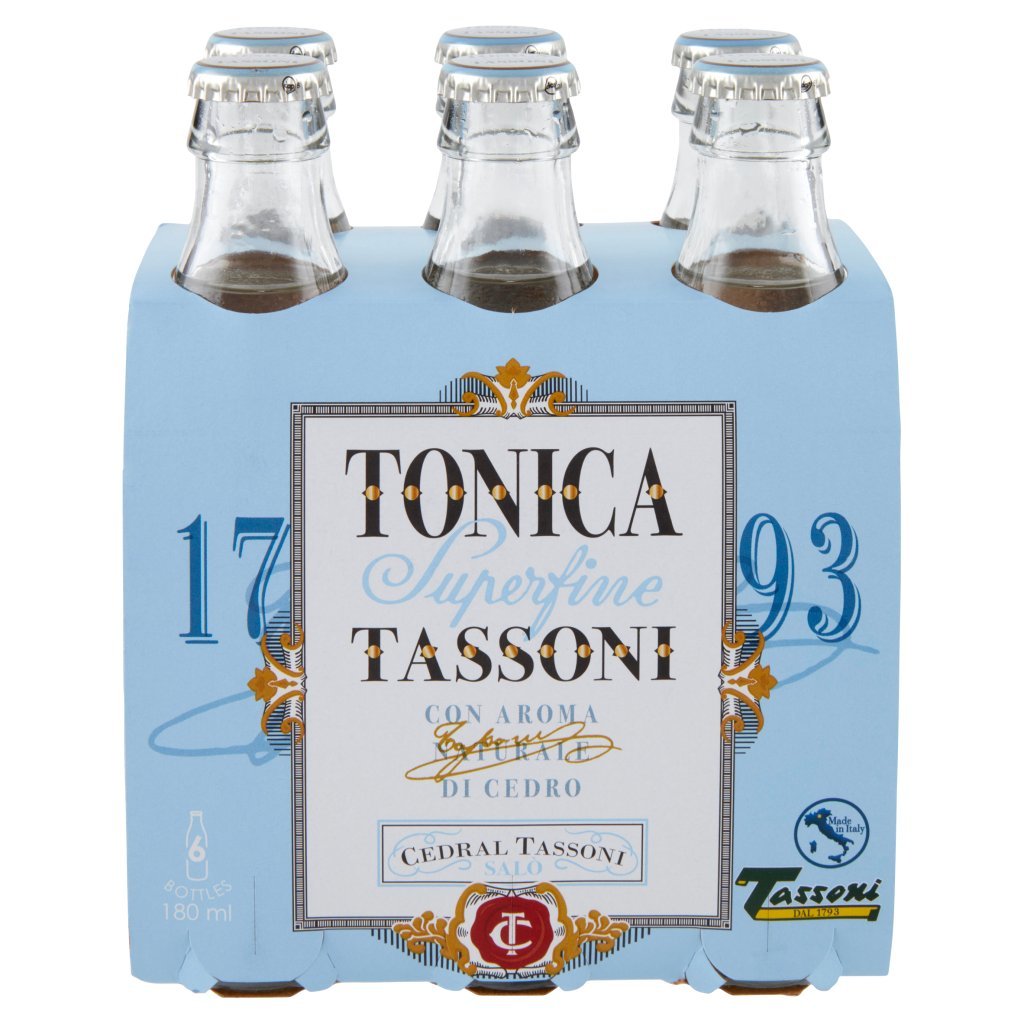 Tassoni Tonica Superfine con Aroma Naturale di Cedro 6 x 180 Ml