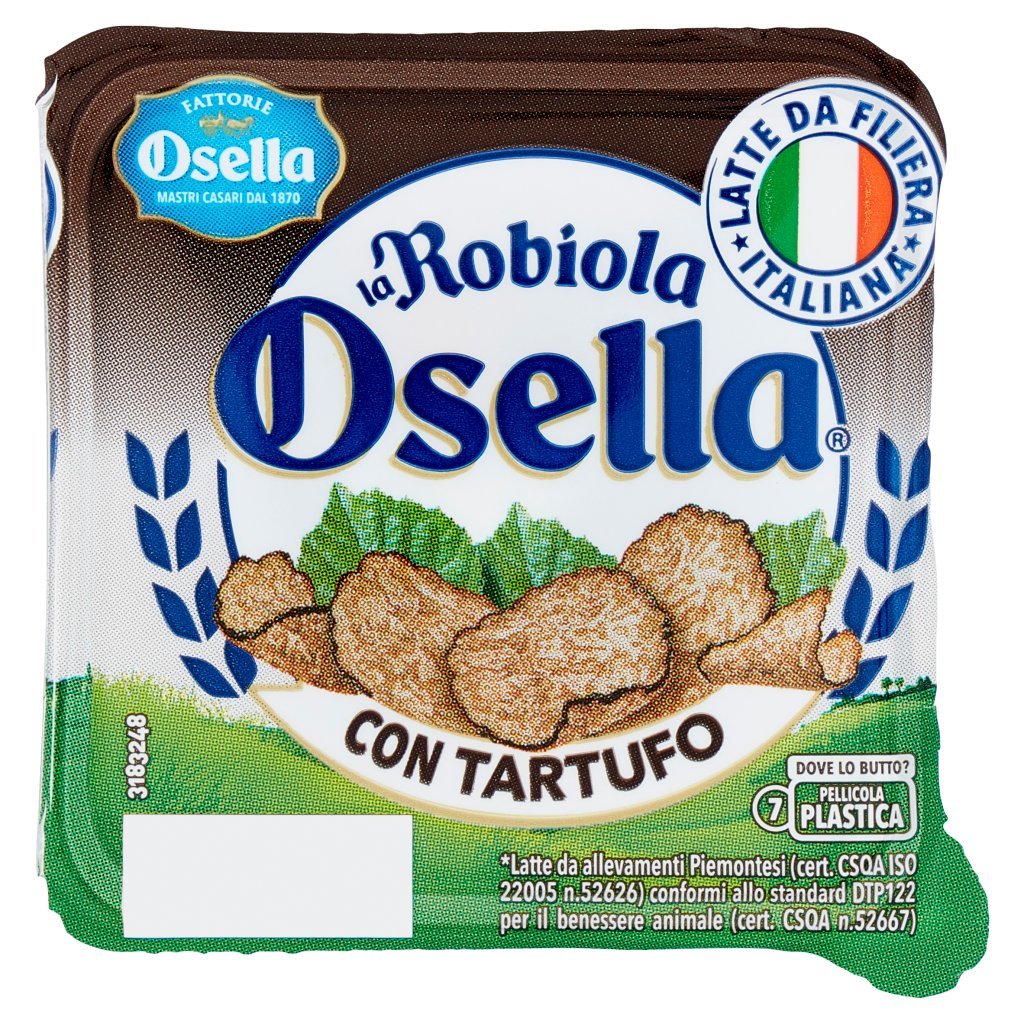 Fattorie Osella La Robiola Osella Specialità di Formaggio Fresco con Tartufo -