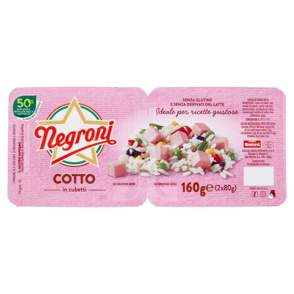 Negroni Cotto in Cubetti 2 x 80 g