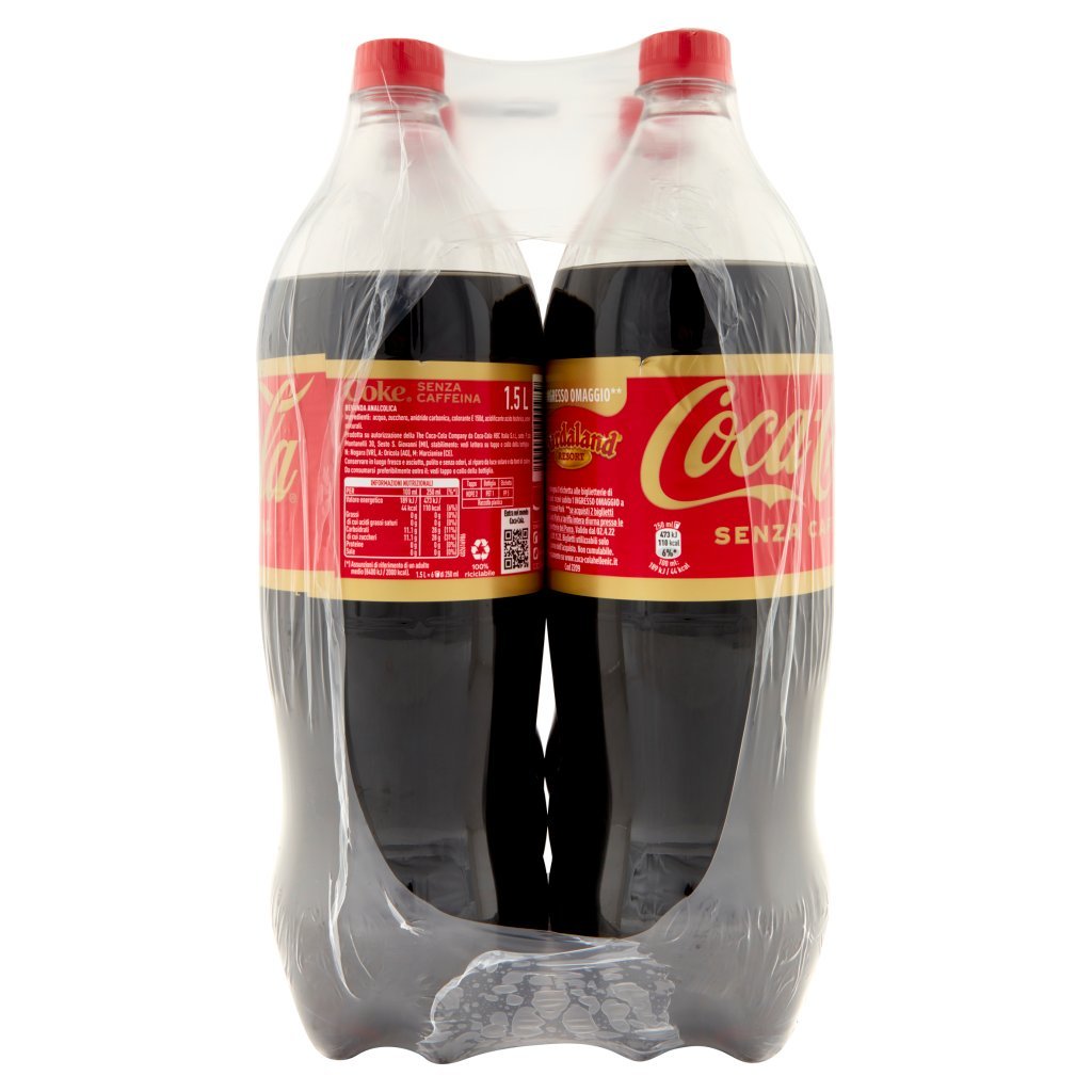 Coca Cola senza Caffeina Coca-cola senza Caffeina Pet 6 x 1,5 l
