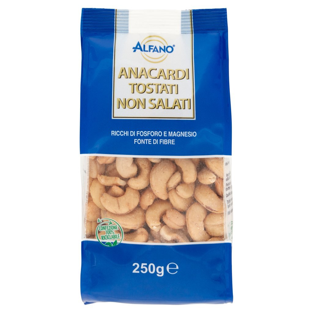 Alfano Anacardi Tostati Non Salati