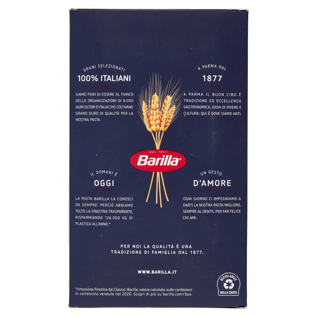 Barilla Pasta Pennette Rigate N.72 100% Grano Italiano