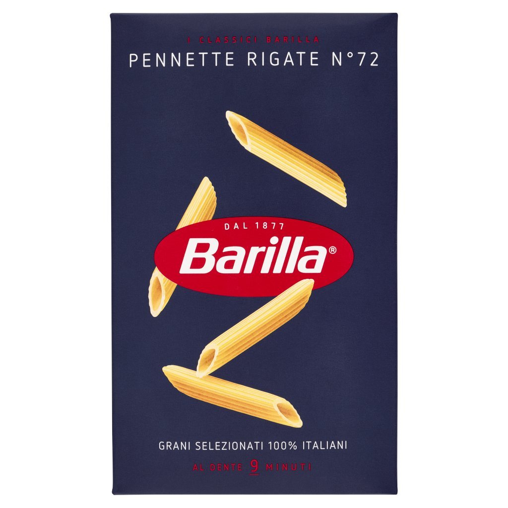 Barilla Pasta Pennette Rigate N.72 100% Grano Italiano