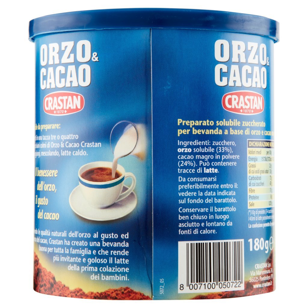 Crastan Preparato Solubile per Orzo Espresso Capsule Compatibili con  Macchine Nespresso* 15 x 2,5 g