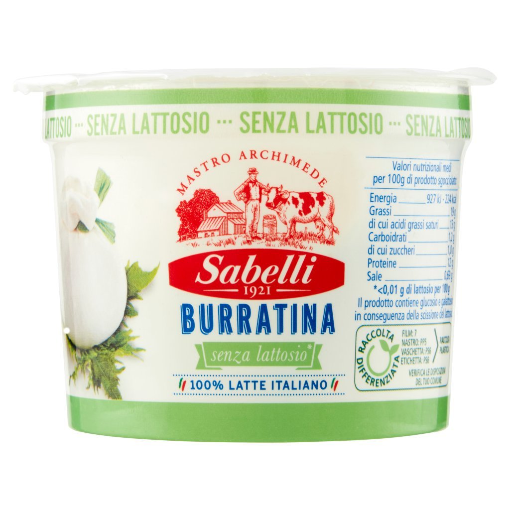 Sabelli Burratina senza Lattosio* 125 g
