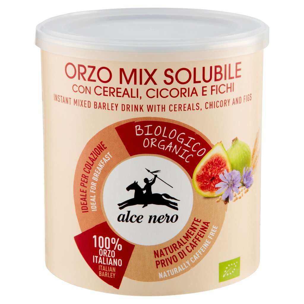 Alce Nero Orzo Mix Solubile con Cereali, Cicoria e Fichi