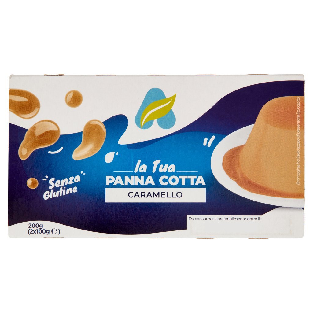 Centrale del Latte Alessandria e Asti La Tua Panna Cotta Caramello 2 x 100 g