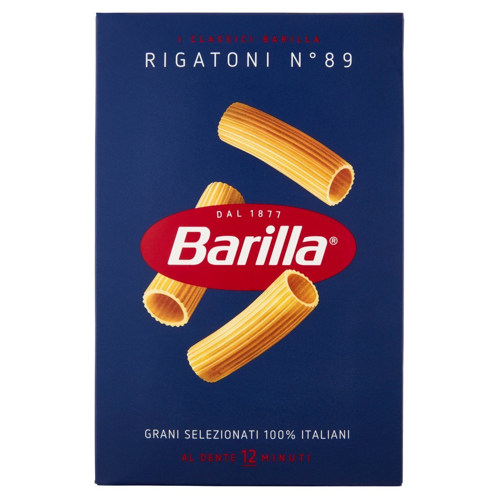 Barilla Pasta Rigatoni N.89 100% Grano Italiano