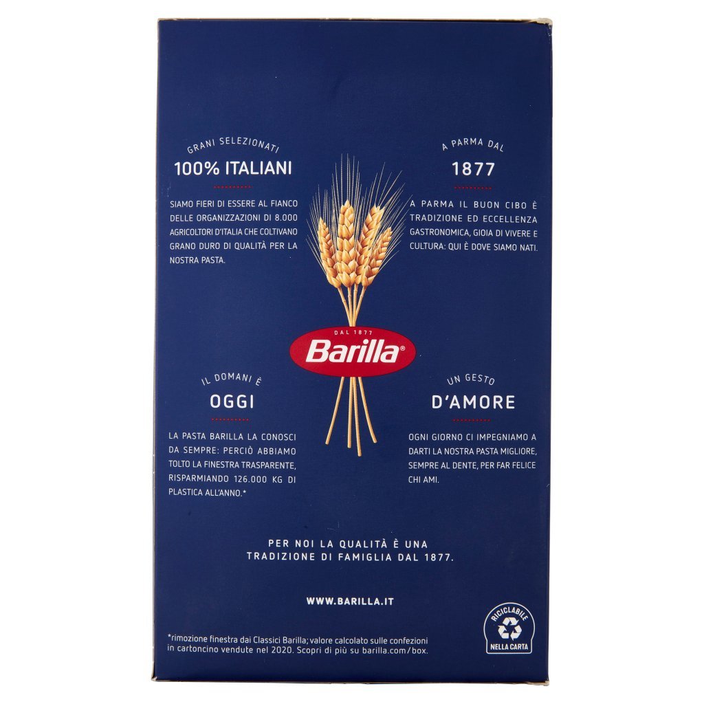 Barilla Pasta Mezze Penne Rigate N.70 100% Grano Italiano