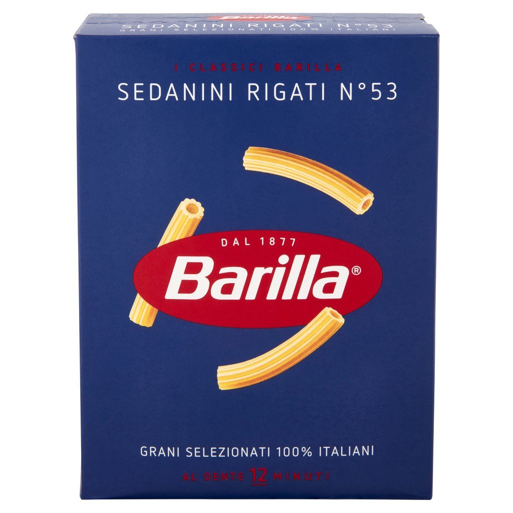 Barilla Pasta Sedanini Rigati N.53 100% Grano Italiano