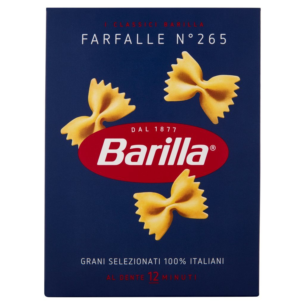 Barilla Pasta Farfalle N.265 100% Grano Italiano