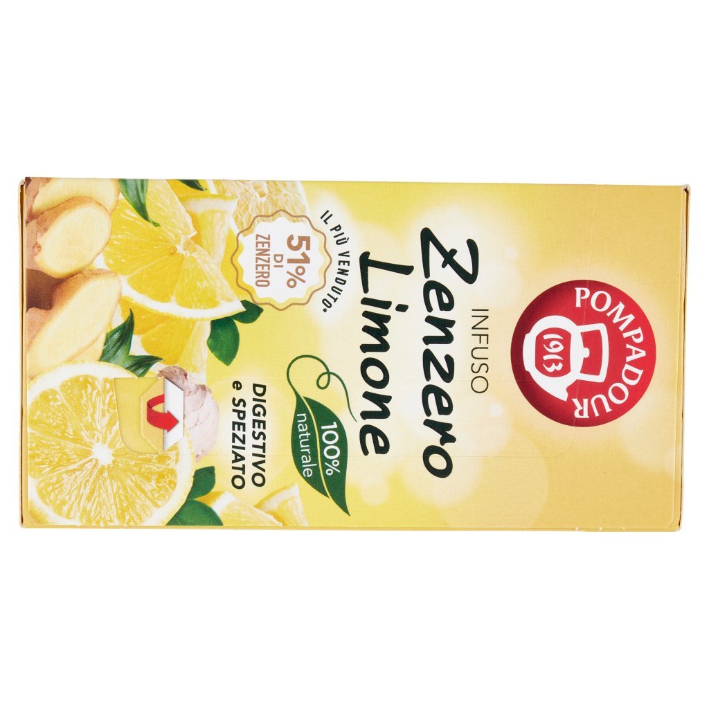 Pompadour Infuso Zenzero Limone 20 x 1,8 g