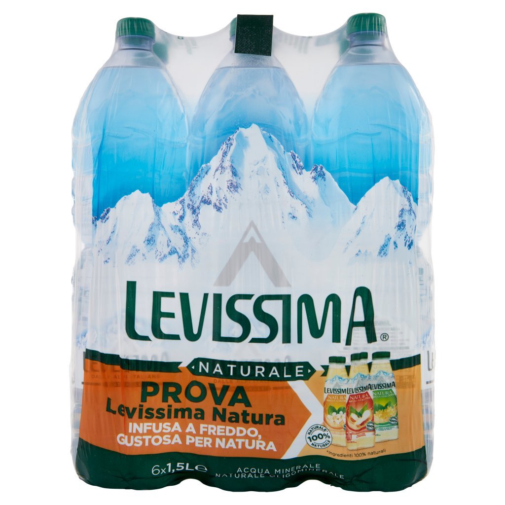 Levissima Acqua Minerale Naturale Oligominerale, 6 x 1,5 l