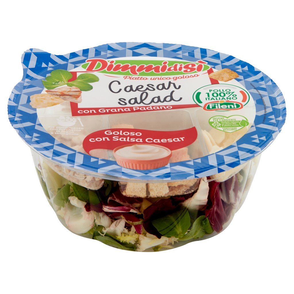 Dimmidisì Piatto Unico Goloso Caesar Salad con Grana Padano