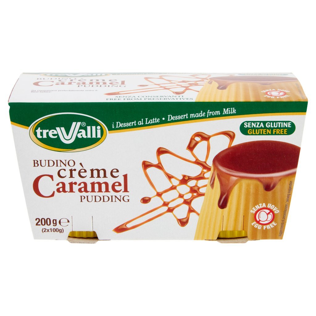 Trevalli I Dessert al Latte Budino Crème Caramel 2 x 100 g