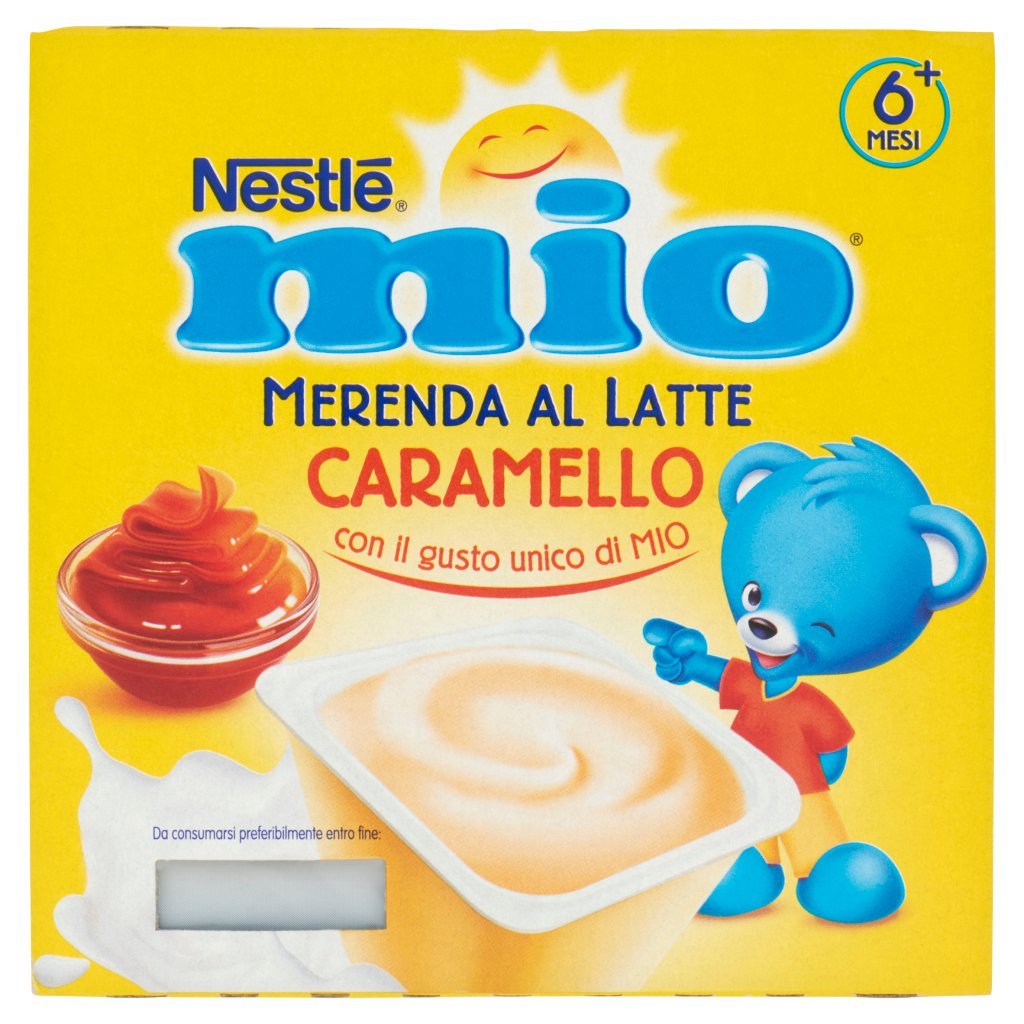 Mio Nestlé  Merenda al Latte Caramello da 6 Mesi 4 Vasetti da 100 g