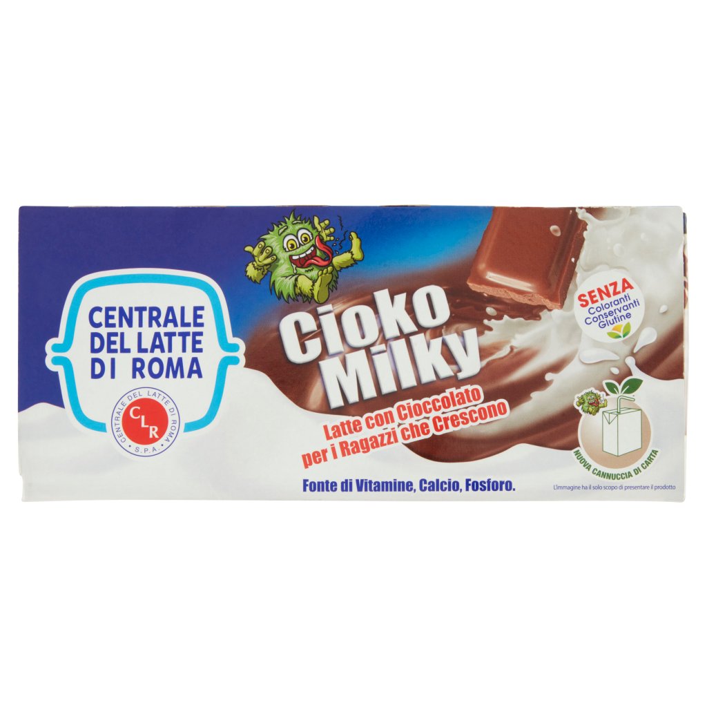 Centrale del Latte di Roma Cioko Milky Latte con Cioccolato 3 x 200 Ml
