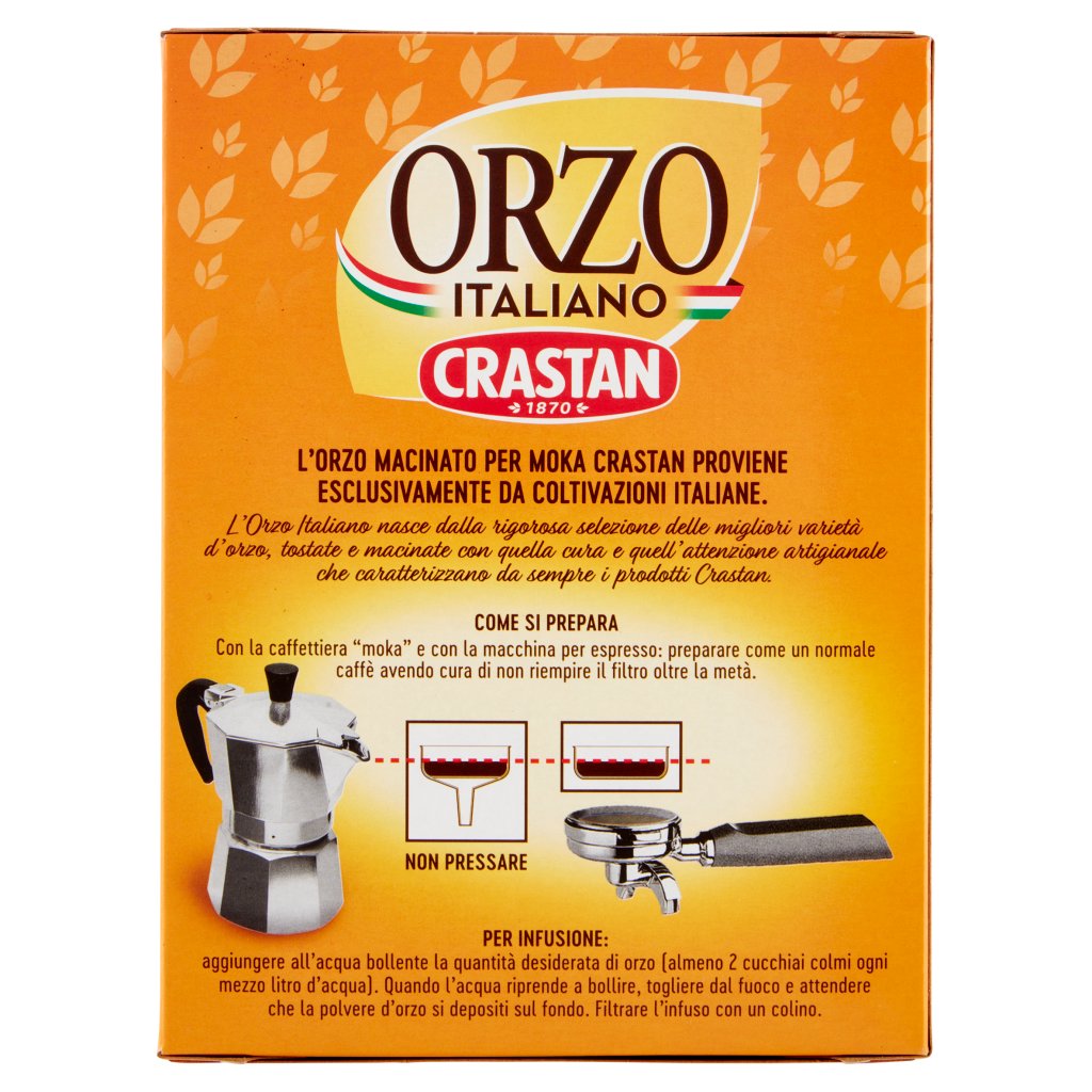 Crastan Orzo Italiano Macinato per Moka