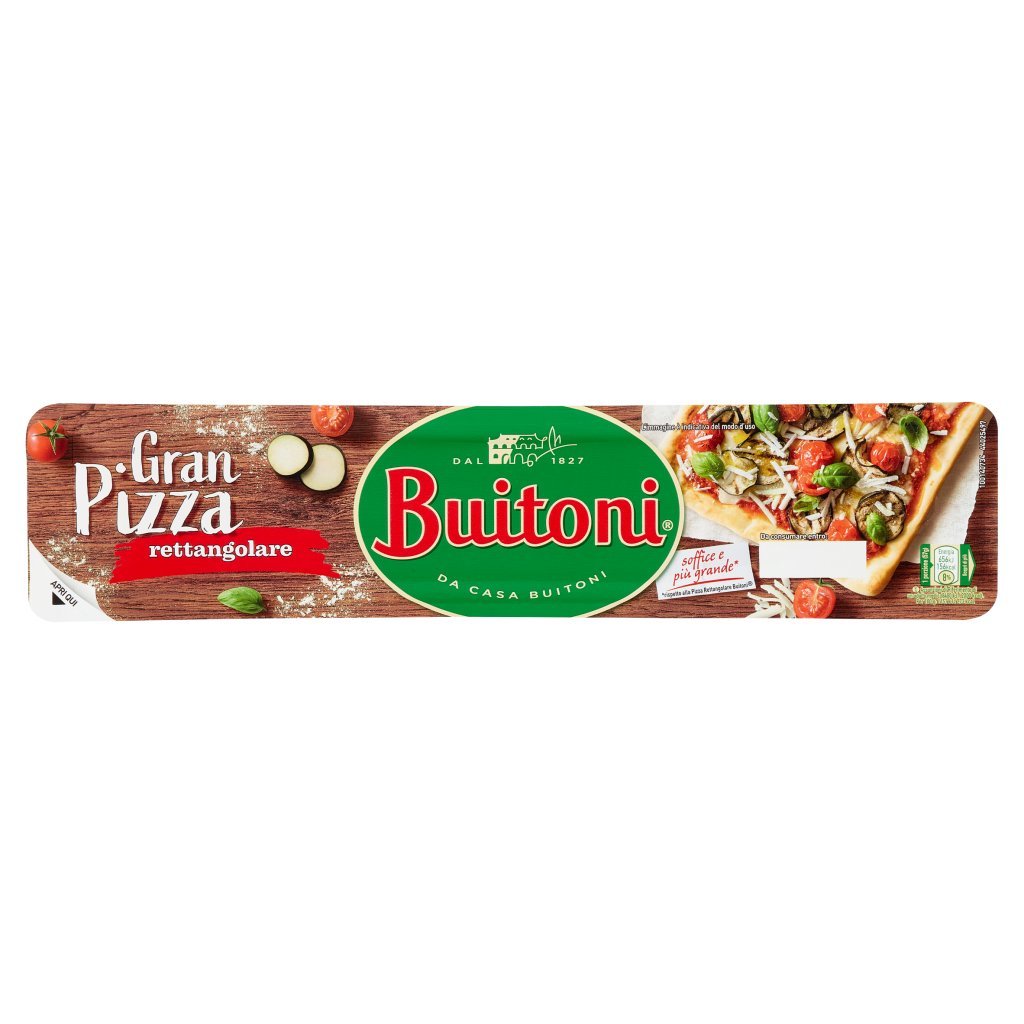 Buitoni Gran Pizza Pasta Fresca Stesa per Pizza Rettangolare Rotolo