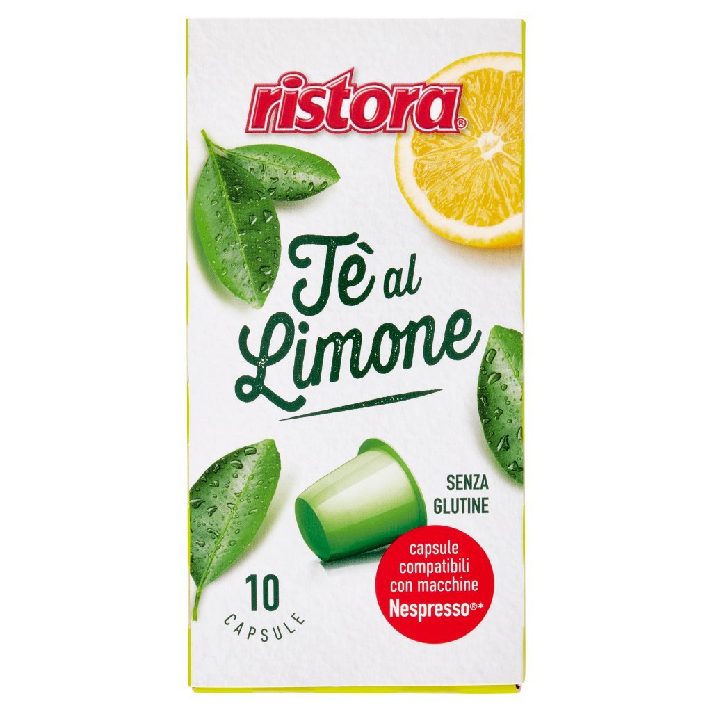 Ristora Tè al Limone Capsule Compatibili con Macchine Nespresso* 10 x 8  g