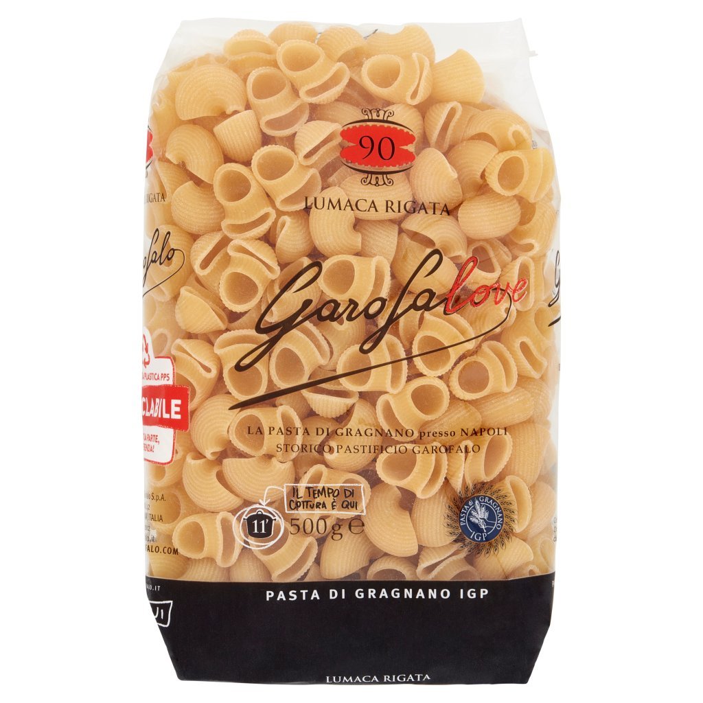 Garofalo Lumaca Rigata 90 Pasta di Gragnano Igp