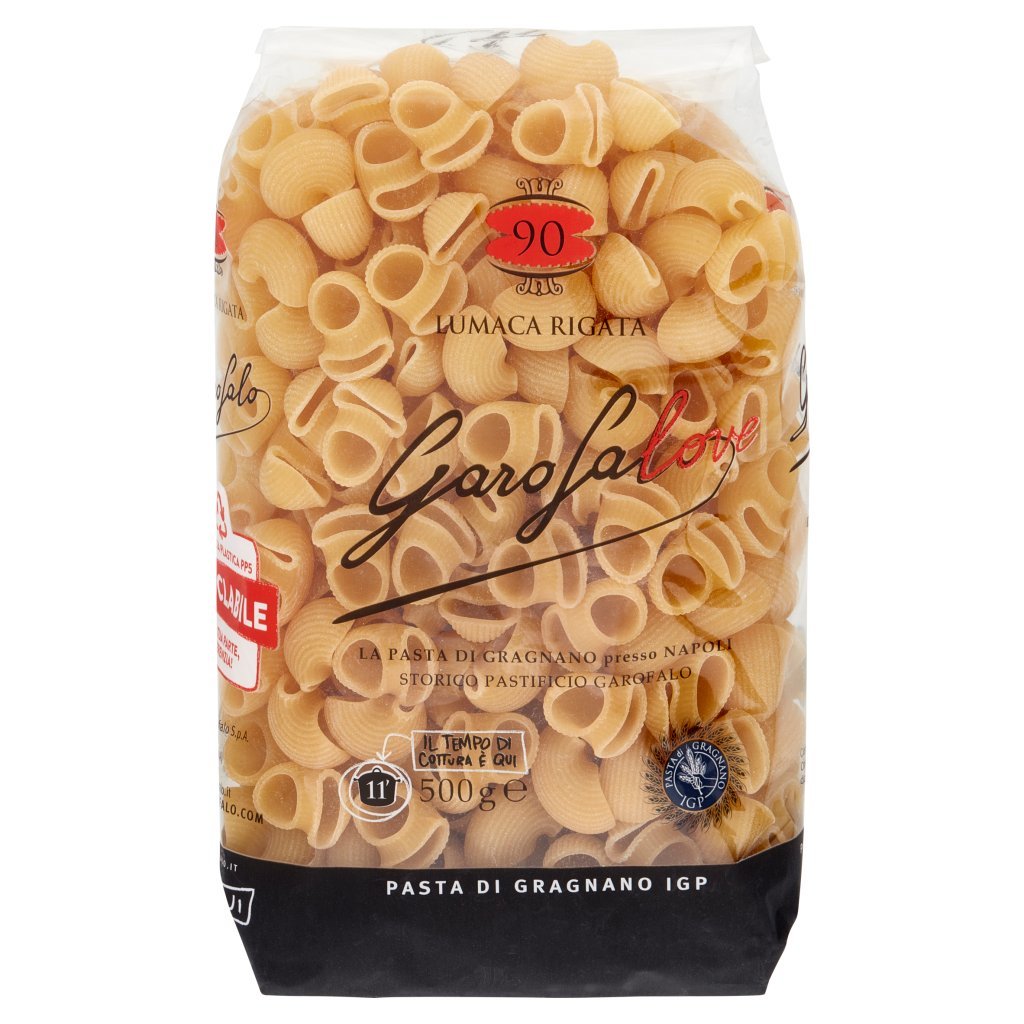 Garofalo Lumaca Rigata 90 Pasta di Gragnano Igp