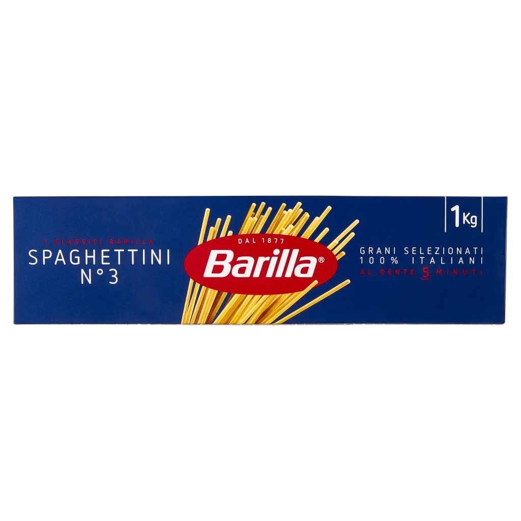 Barilla Pasta Spaghettini N.3 100% Grano Italiano 1kg