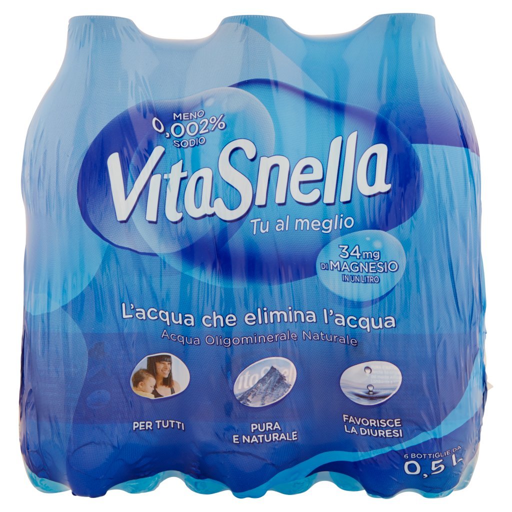 Vitasnella Acqua Oligominerale Naturale 6 x 0,5 l