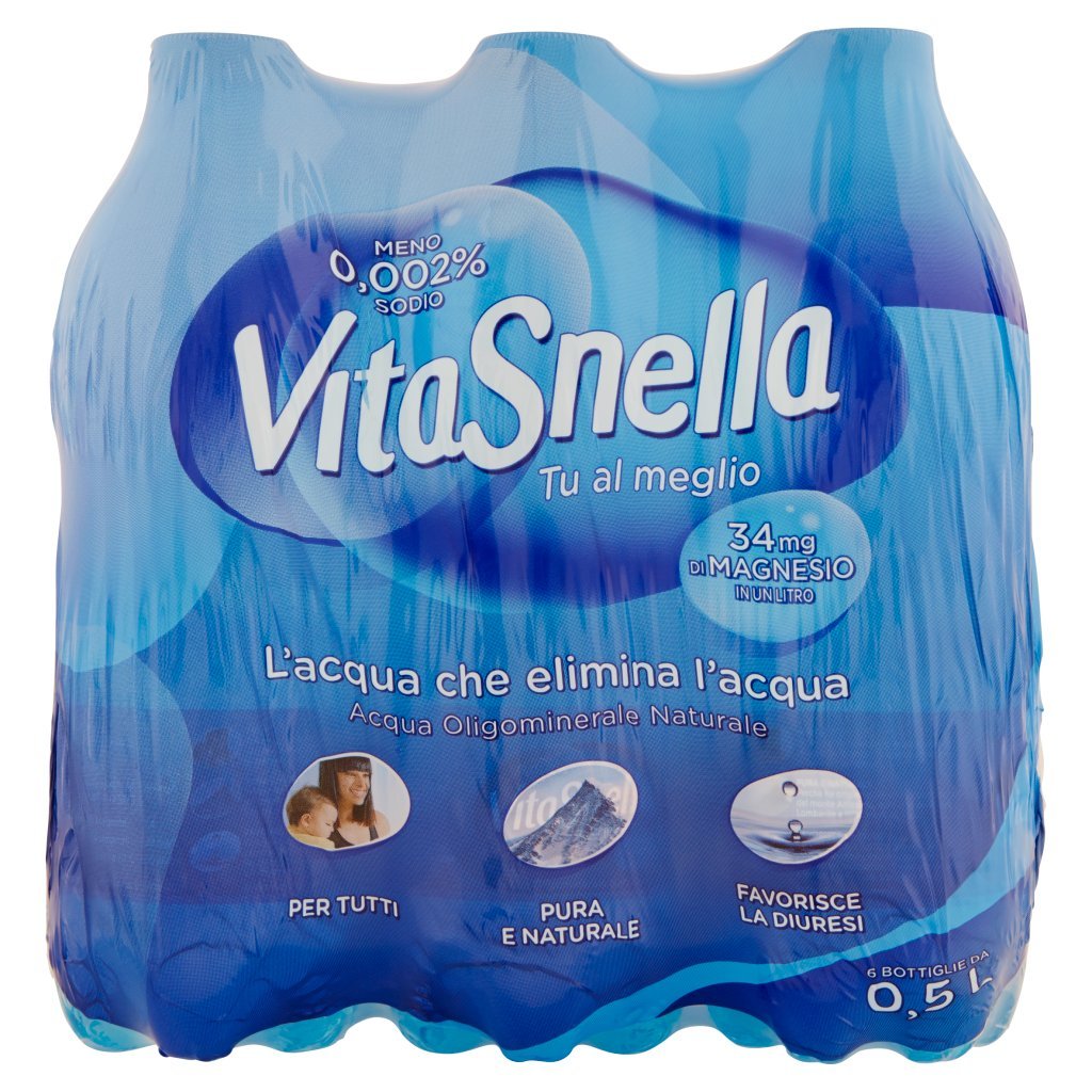 Vitasnella Acqua Oligominerale Naturale 6 x 0,5 l