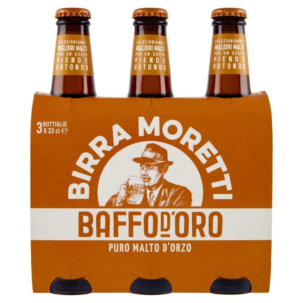 Birra Moretti Baffo d'Oro