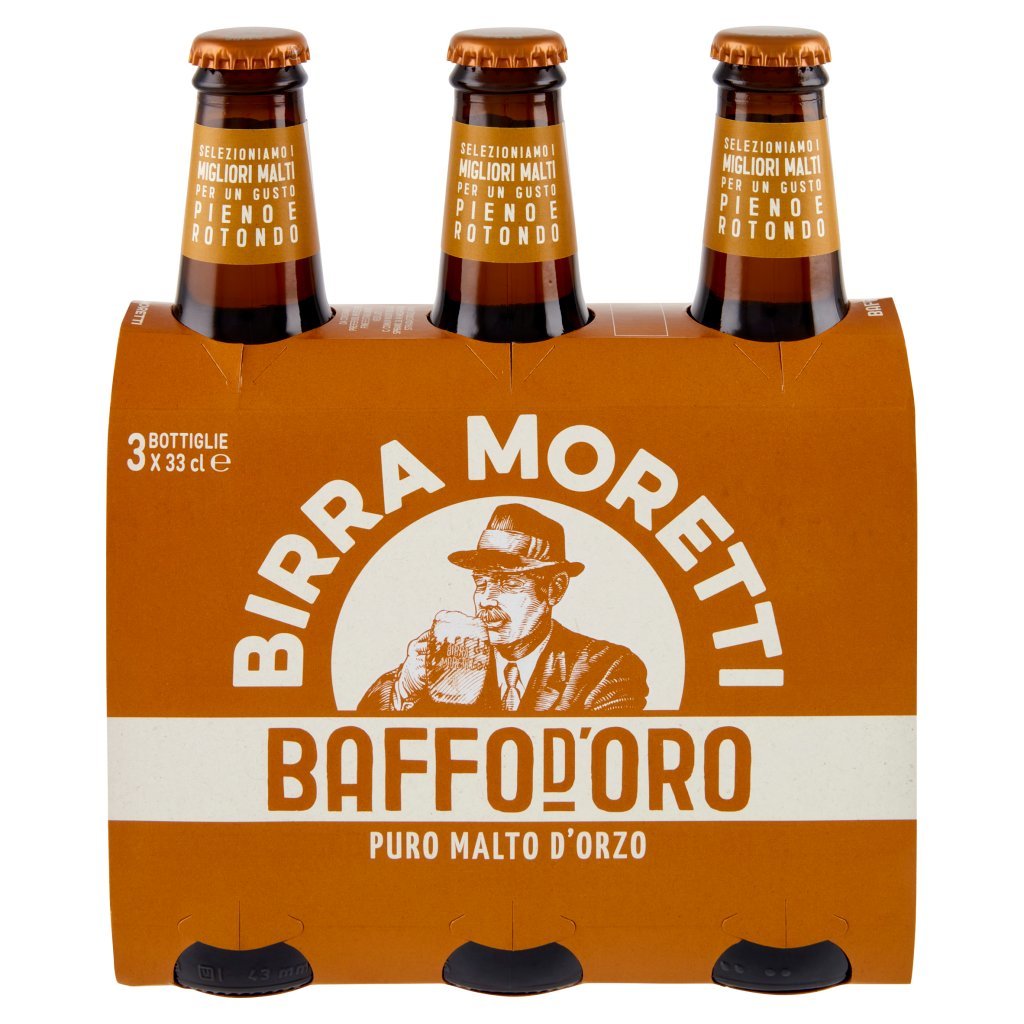 Birra Moretti Baffo d'Oro