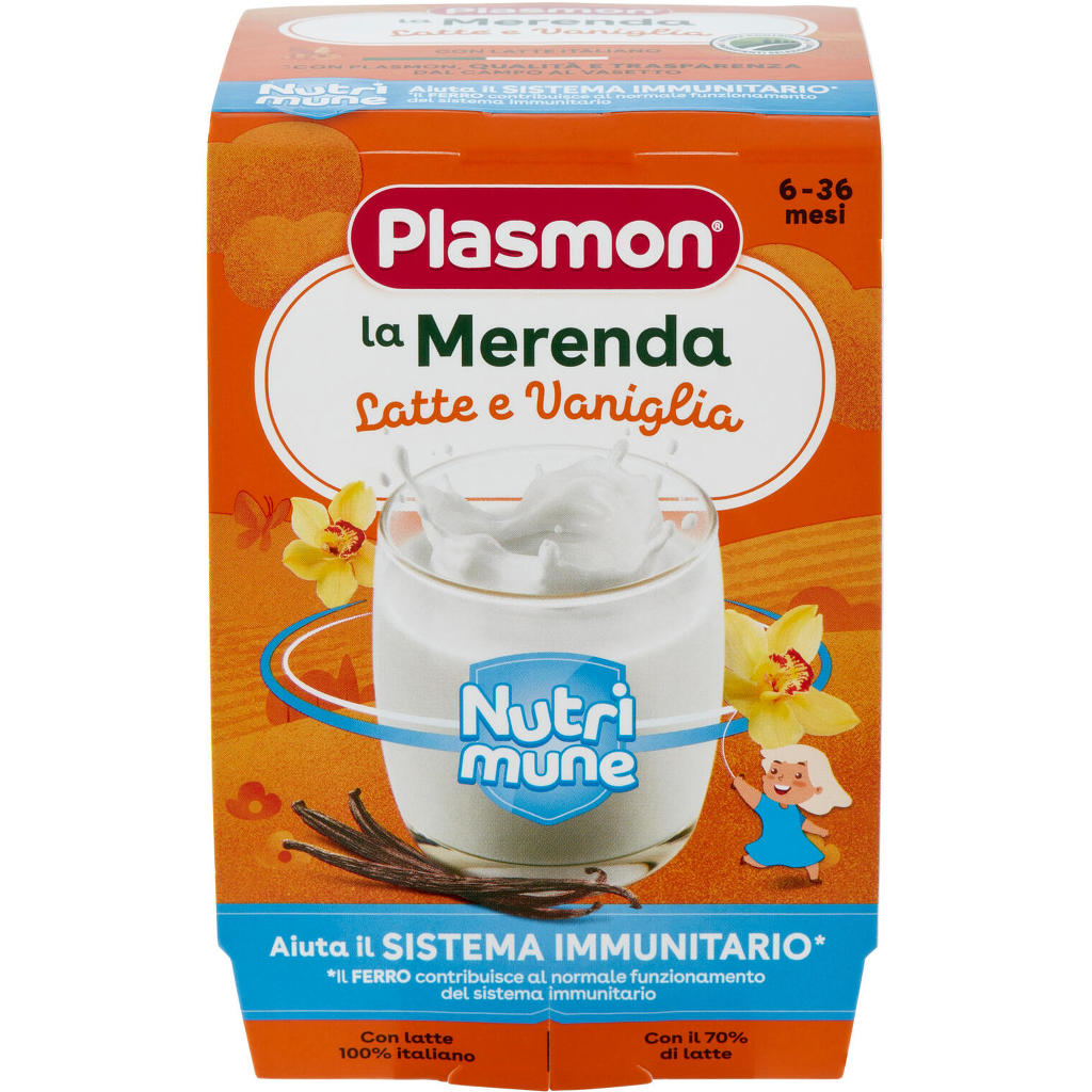 Plasmon Merenda Latte/vanig.2x120 Vag240 Plasmon