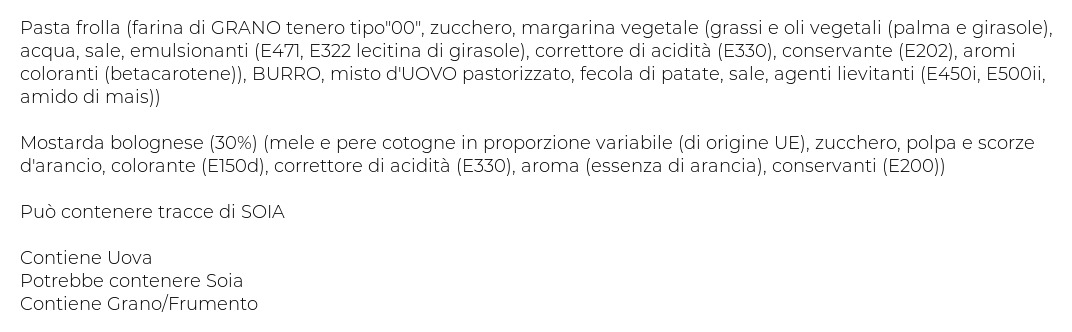 Pasticceria Filippini Raviole Mostarda Bolognese (30%) Conf.