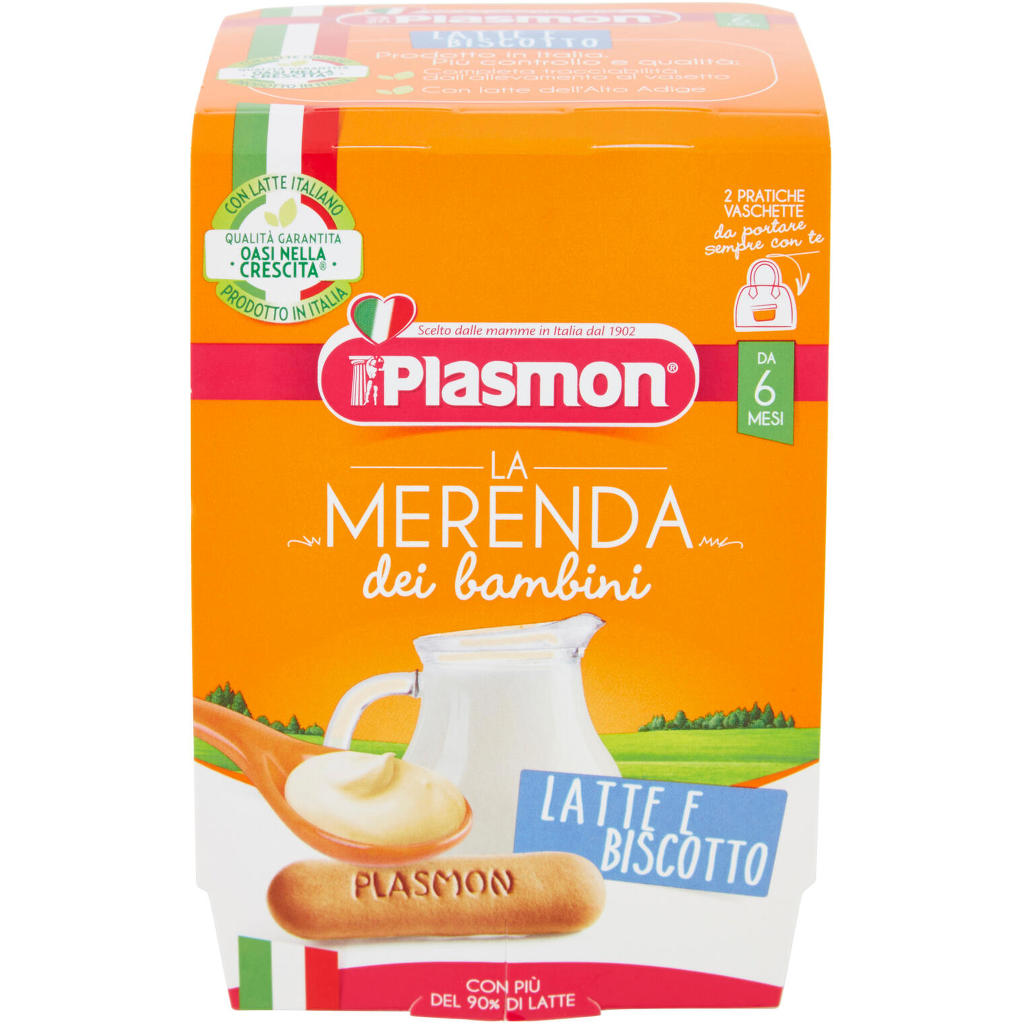 Plasmon Merenda Latte/biscottox2 Vag240 Plasmon