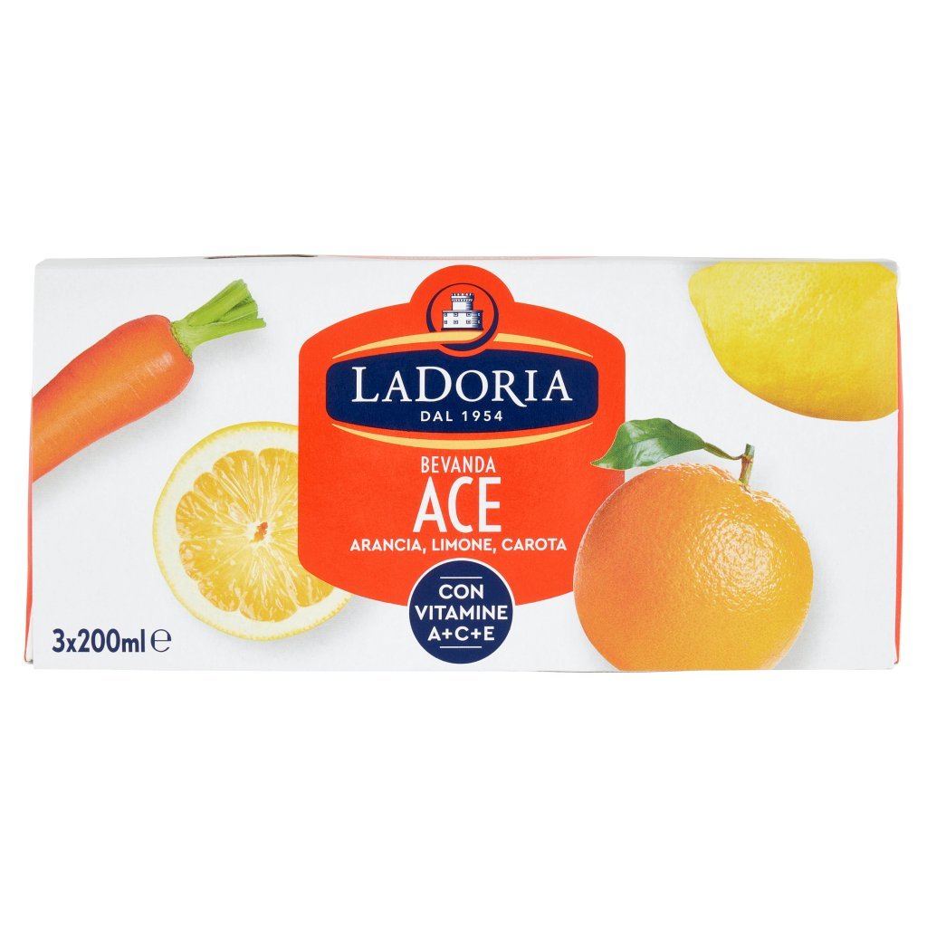 La Doria Bevanda Ace Arancia, Limone, Carota