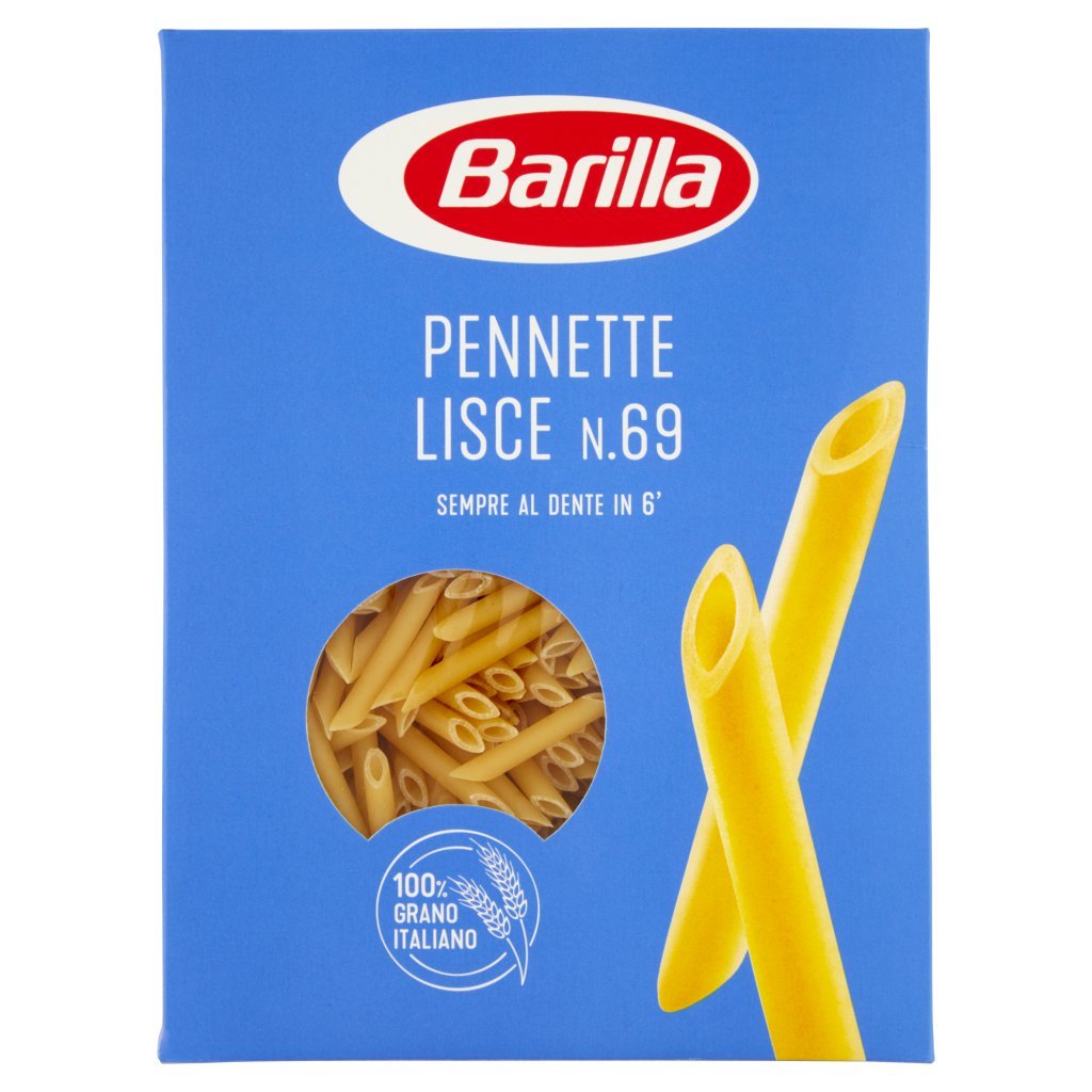 Barilla Pasta Pennette Liscie N.69 100% Grano Italiano