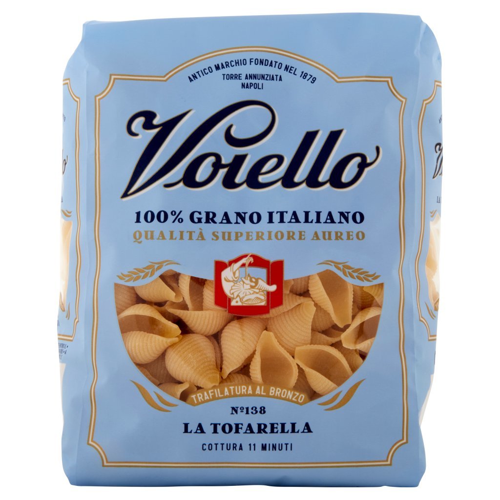 Voiello Pasta la Tofarella N°138 Grano Aureo 100% Italiano Trafilata Bronzo