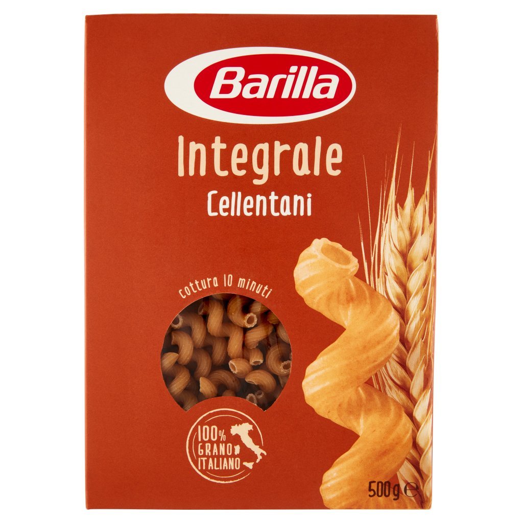 Barilla Pasta Integrale Cellentani 100% Grano Italiano