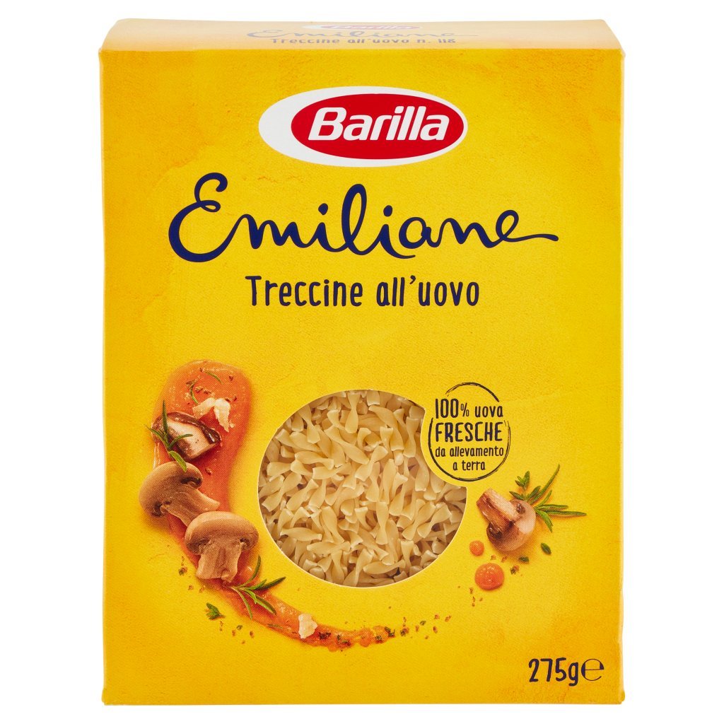 Barilla Emiliane Treccine Pasta all'Uovo
