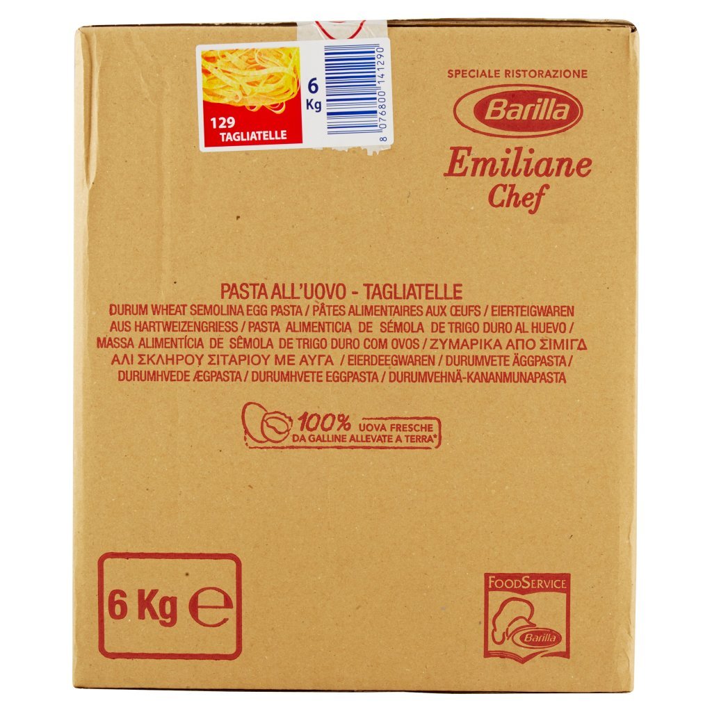 Barilla For Professionals Emiliane Tagliatelle Pasta all'Uovo Food Service 6 Pz x 1kg
